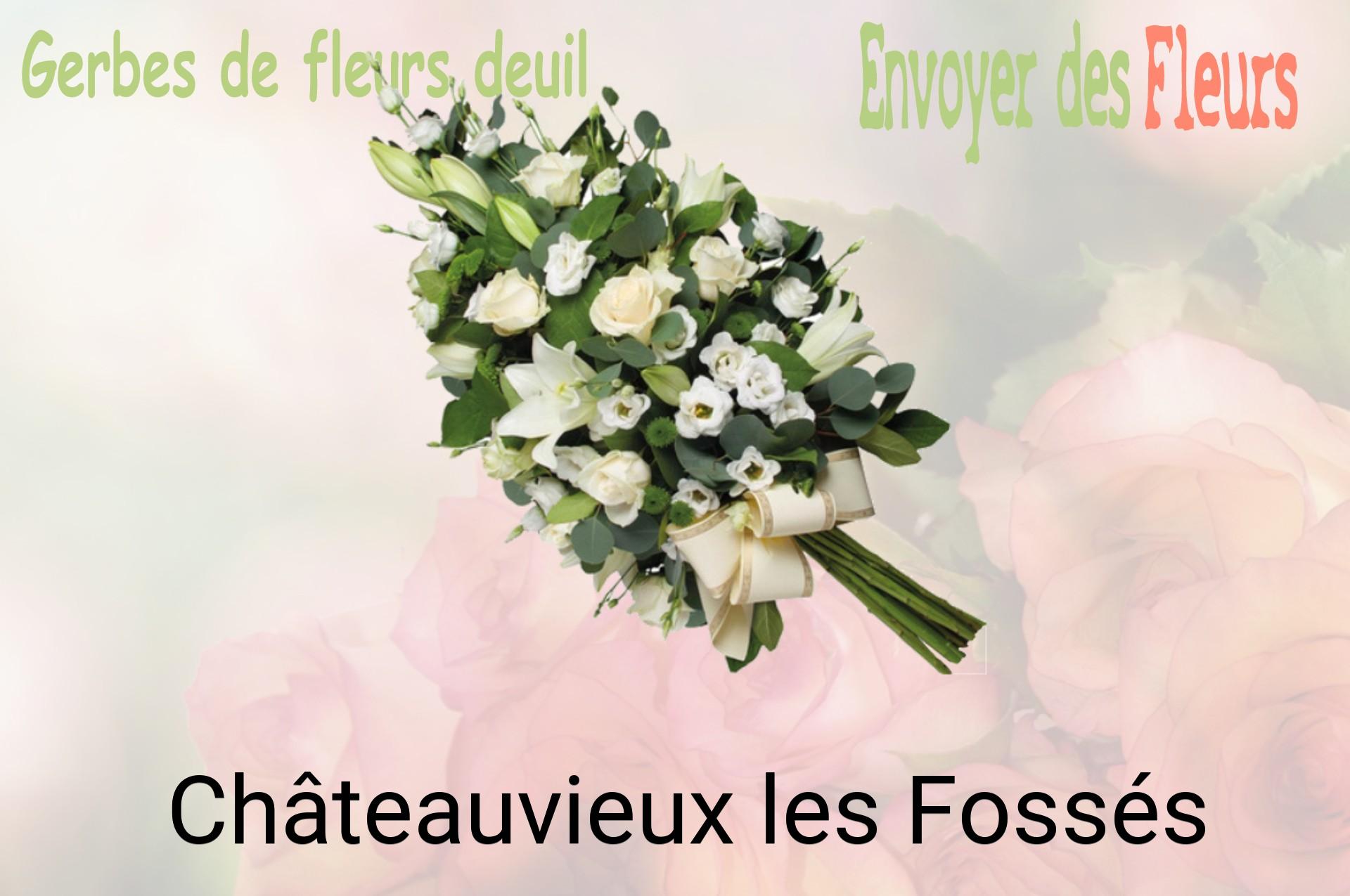 Gerbe de fleurs de deuil livrée à Châteauvieux-les-Fossés